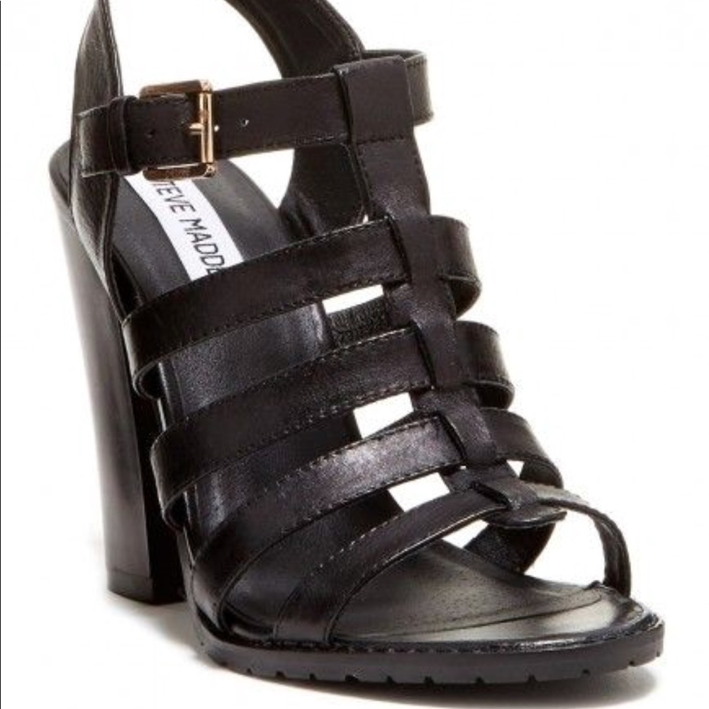 Steve Madden Laserrr Sandals (black size 10)